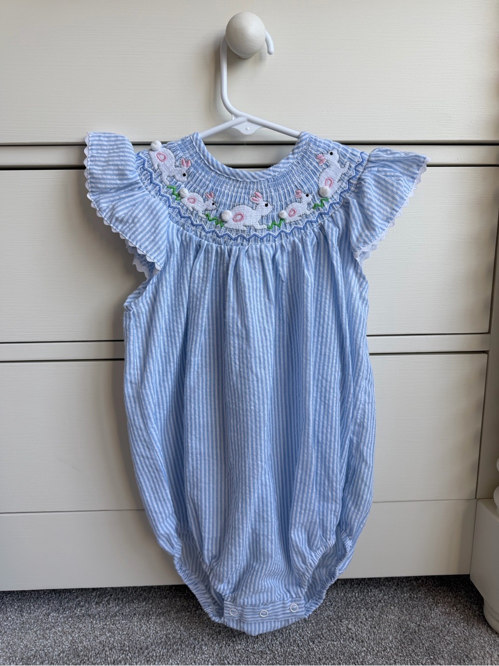 Lil Cactus Smocked Bunny Bubble
